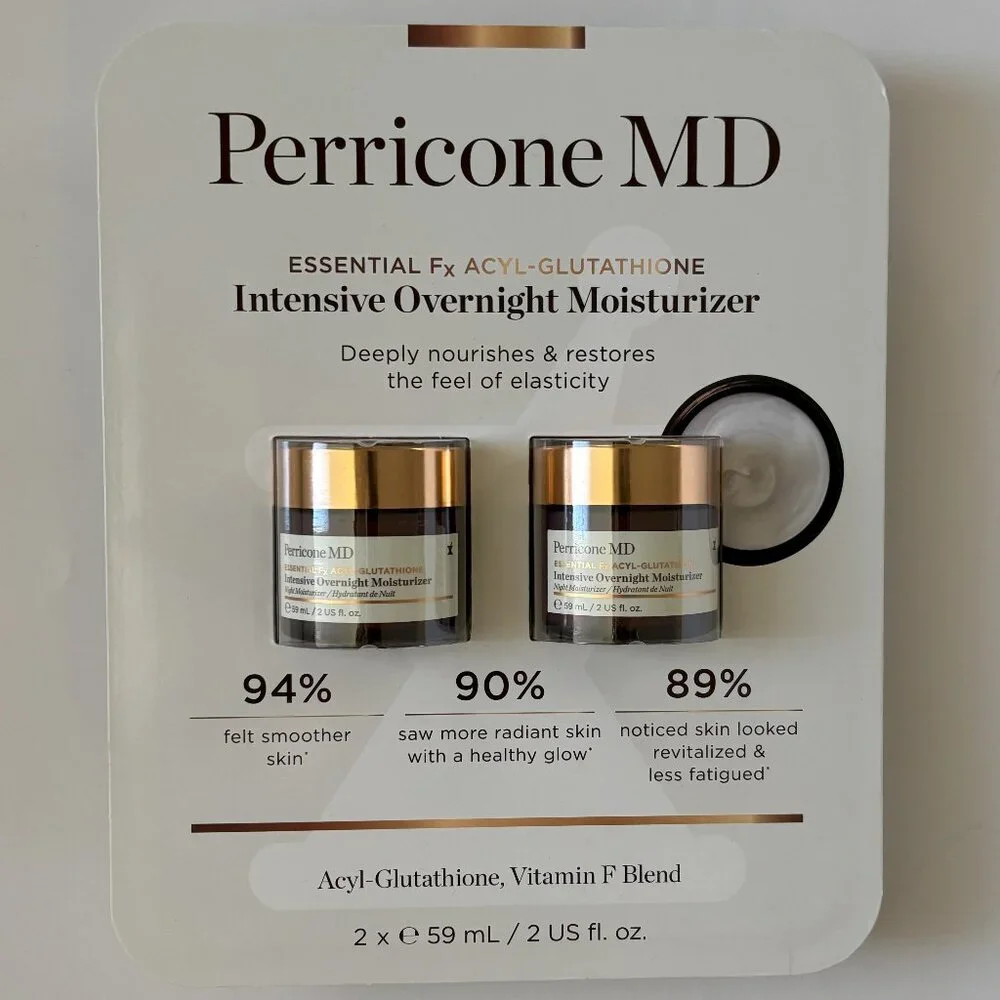 Perricone MD Intensive Overnight Moisturizer, 2 fl oz, 2-pack